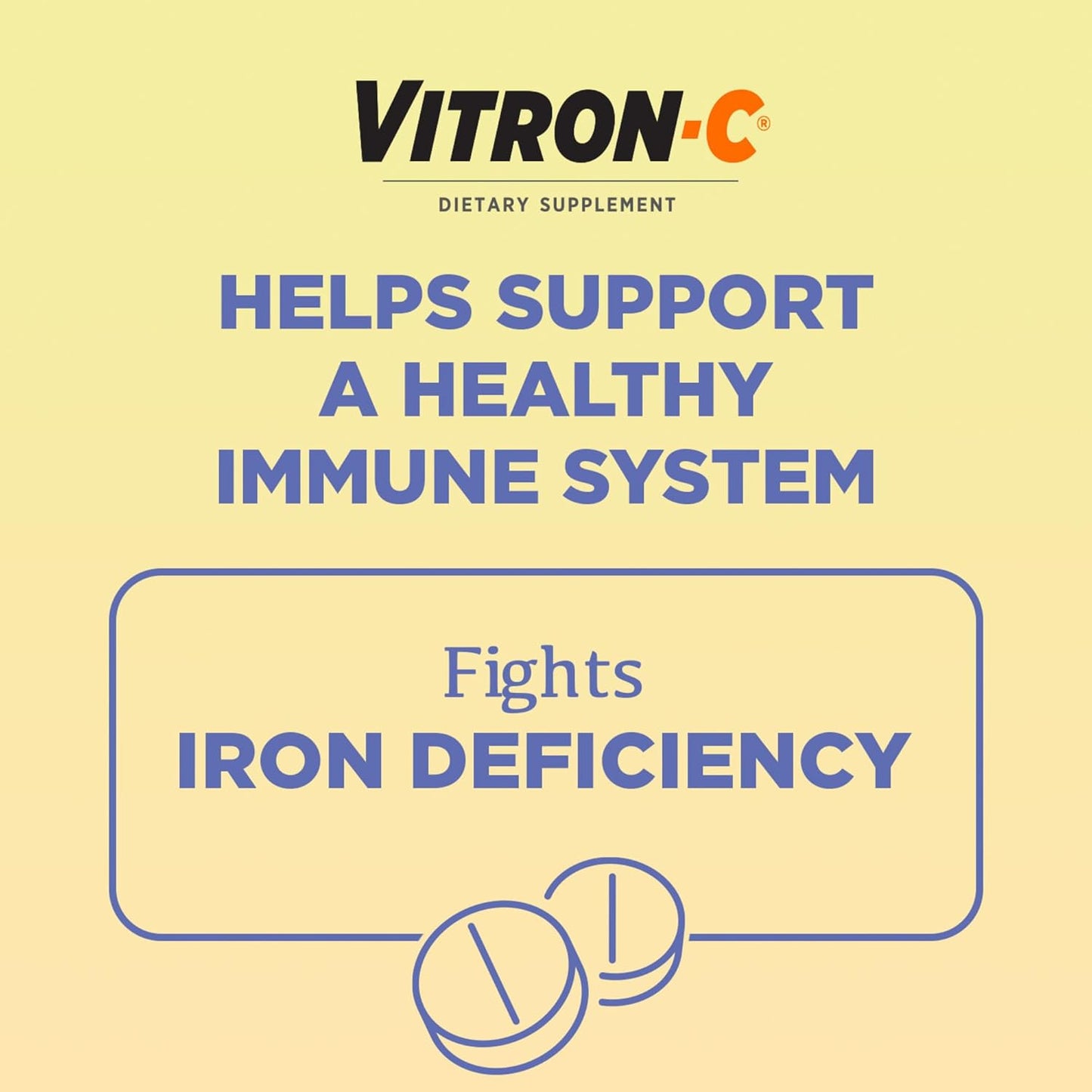vitron-c-iron-supplement-with-125mg-vitamin-c-for-immune-support---60-count-pack-4