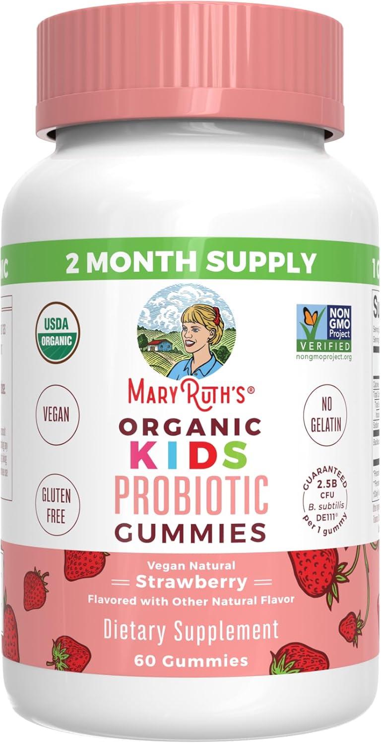 organic-kids-multivitamin-probiotic-gummies---mixed-berry-cherry-strawberry---usda-certified-gelatin-free---immunity-gut-health-support---vegan-non-gmo-5