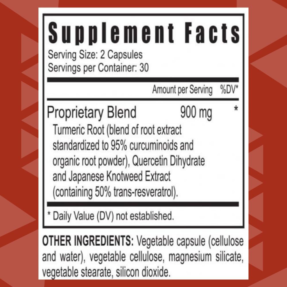 Highly Bioavailable Antioxidant Blend - Turmeric Curcumin, Quercetin, Japanese Knotweed - 60 Capsules - Youngevity Cell Shield RTQ™ - Espot.com.au