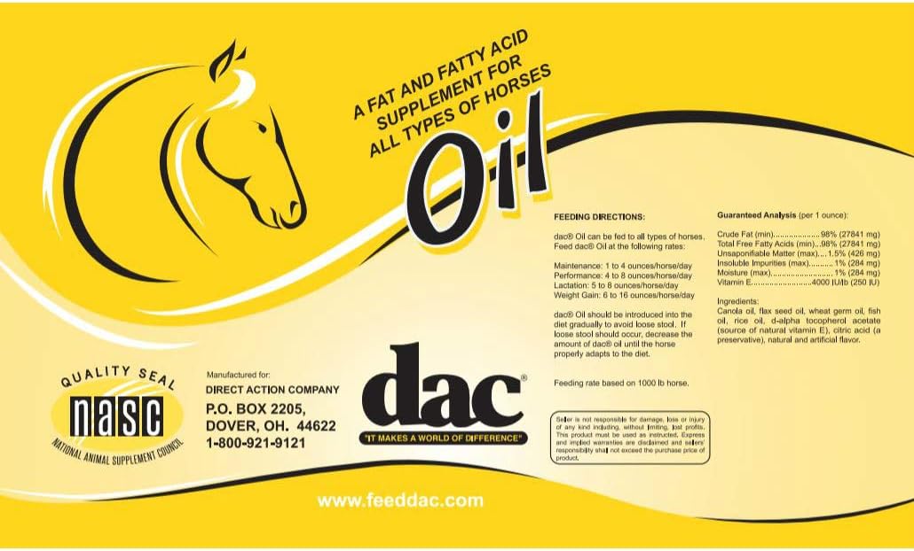 75-lb-dac-oil-equine-supplement-for-improved-horse-health-and-performance-2