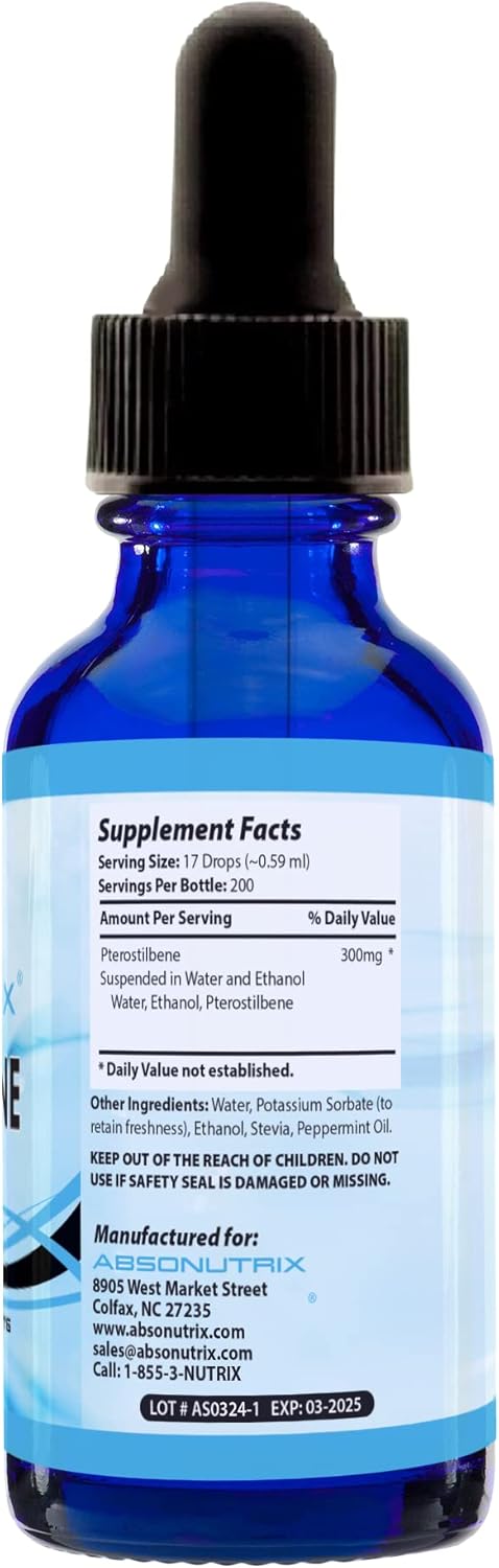 absonutrix-pterostilbene-liquid-drops---300mg-4-fl-oz-200-servings-high-bioavailability---third-party-tested-quick-absorption---gmp-certified-non-gmo-cruelty-free---usa-made-3