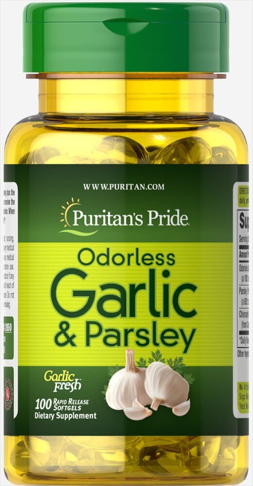 garlic-and-parsley-supplement---puritans-pride-500mg-odorless-garlic-with-100mg-parsley---herbal-capsules-for-immune-support-1