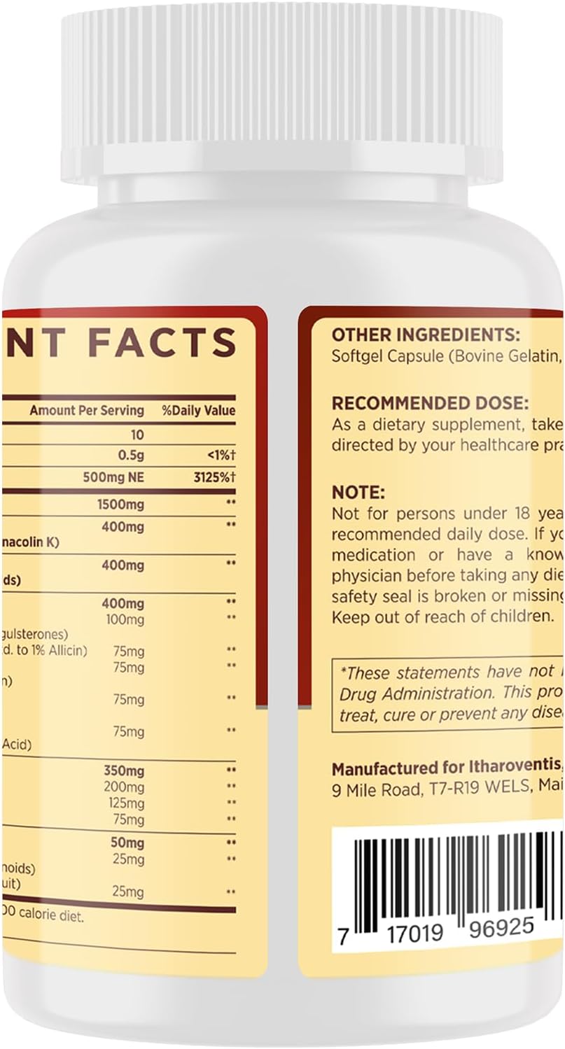 3600-mg-cholesterol-support-softgels-with-plant-sterols-niacin-red-yeast-rice-bergamot-omega-3-garlic---high-absorption-complex-for-healthy-cholesterol-levels---90-capsules-4