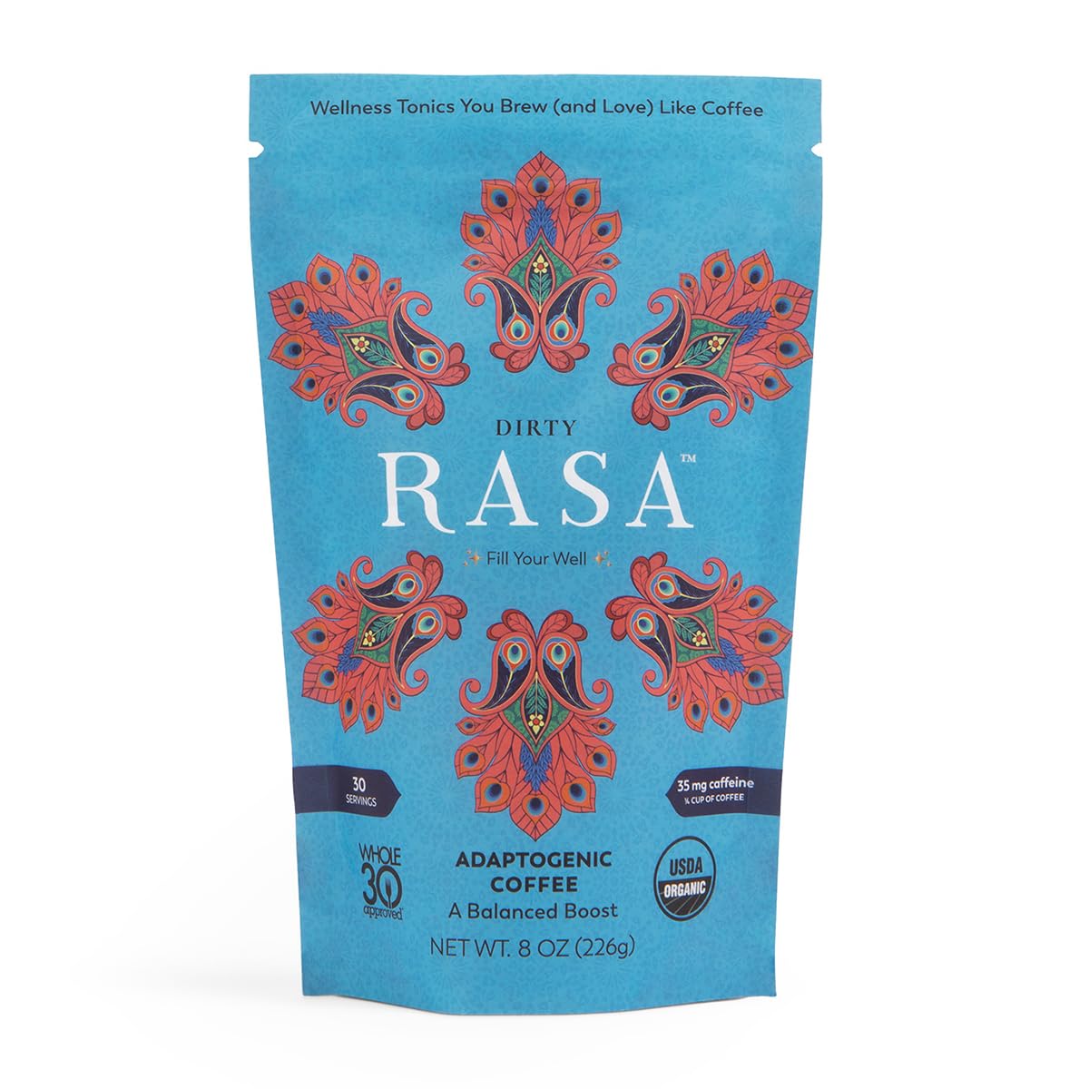 adaptogenic-mushroom-coffee-blend-with-chaga-and-reishi---vegan-keto-whole-30-wellness-tonic---fair-trade-fruiting-body-mushrooms---8-oz-30-servings-1