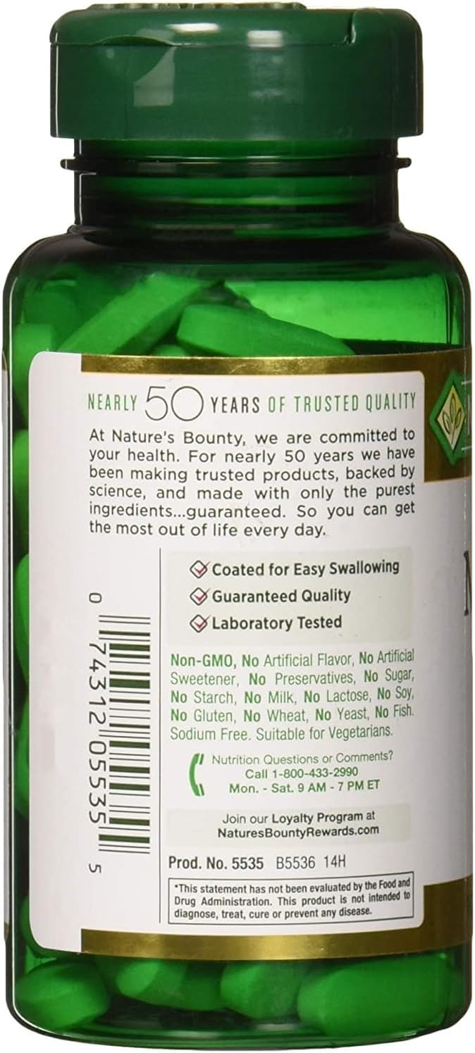 high-potency-natures-bounty-magnesium-oxide-tablets---500mg-100-count---promotes-bone-muscle-health---dietary-supplement-for-overall-wellness-2