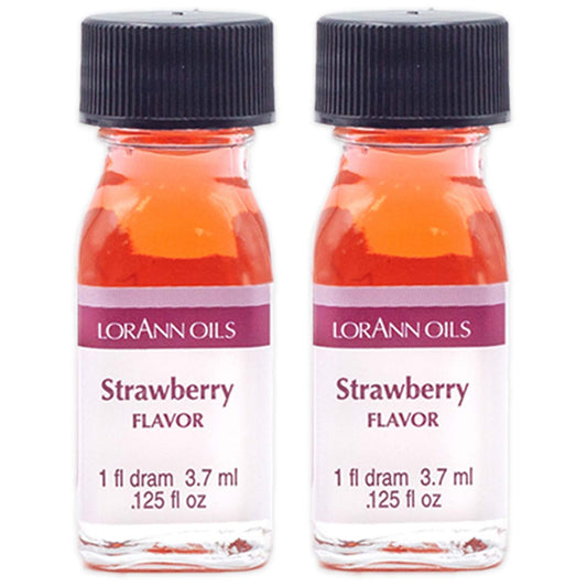 lorann-oils-super-strength-strawberry-flavoring-pack---ideal-for-candy-making-baking-hard-candy---natural-bold-flavors-4x-stronger---0125-fl-oz-set-of-2-1
