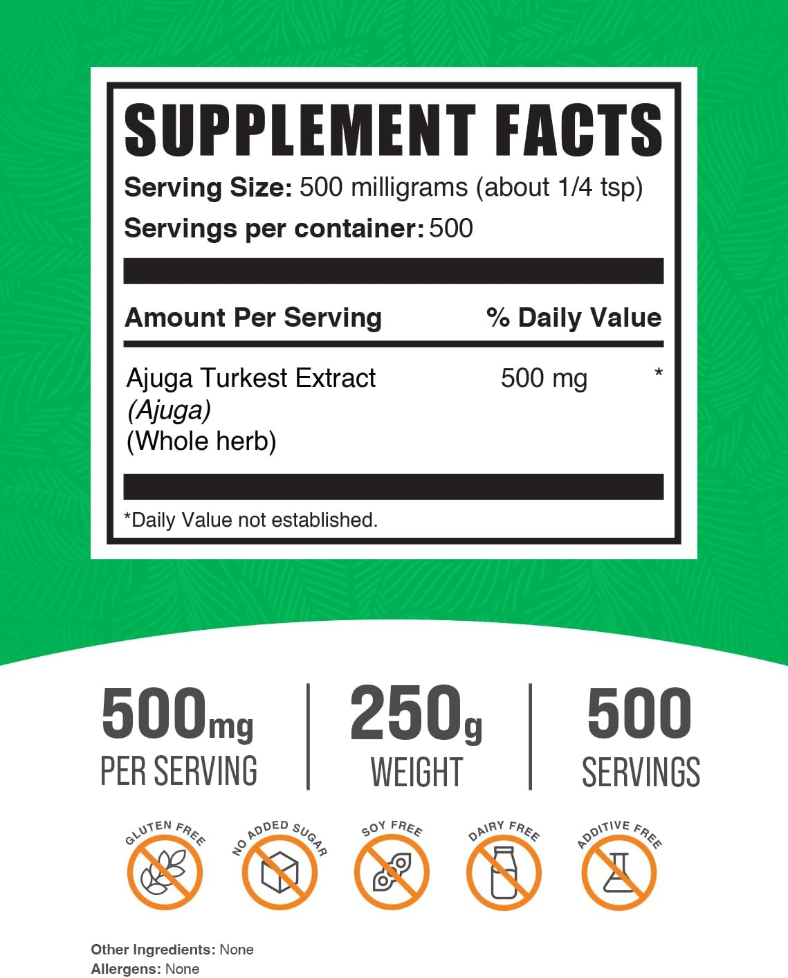ajuga-turkest-extract-powder---pure-herbal-supplement-gluten-free-500mg-per-serving-250g-88oz---bulk-pack-of-1-2