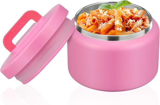8oz-kids-thermo-stainless-steel-food-container-for-hot-and-cold-food---small-lunch-thermos-with-wide-mouth-for-preschool-travel---pure-pink-1