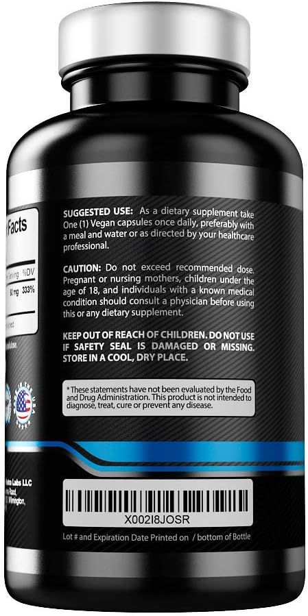 High Potency Vegan Zinc Picolinate Supplement - Supports Immune Health & Energy - 50MG - 60 Capsules - 2 Month Supply by Smart Nutra Labs - Espot.com.au