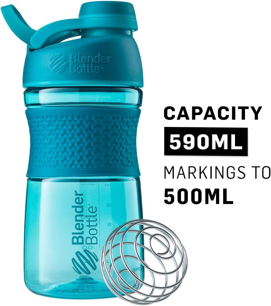 bundle-of-2-blenderbottle-20oz-sportmixer-protein-shaker-bottles-in-black-teal---convenient-mixing-solution-for-workouts-5