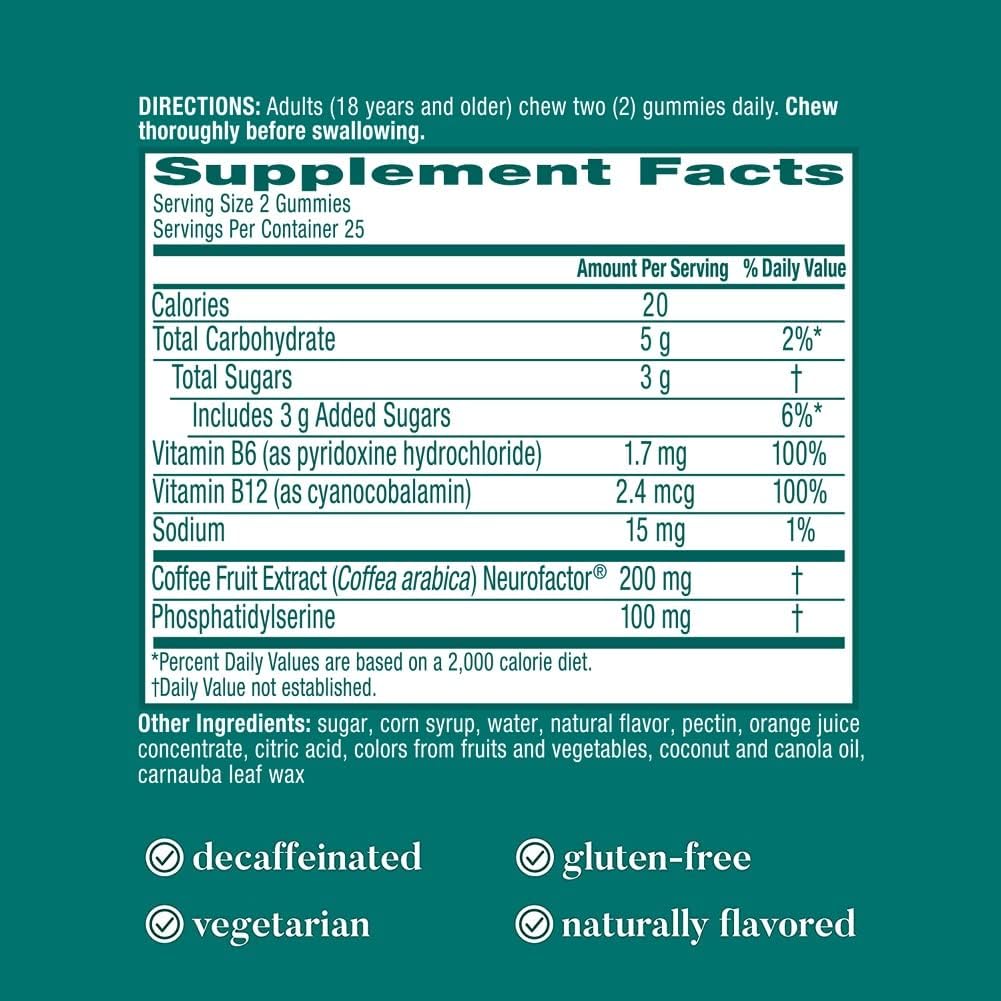 Neuriva Plus Brain Supplement Gummies with Nootropics for Memory, Focus & Cognitive Function - Strawberry Flavor - 100 Gummies - Espot.com.au