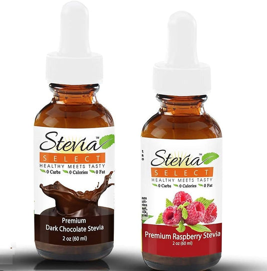 sugar-free-raspberry-dark-chocolate-stevia-drops-bundle-pack-2---keto-coffee-flavors-2-oz-each---by-stevia-select-1