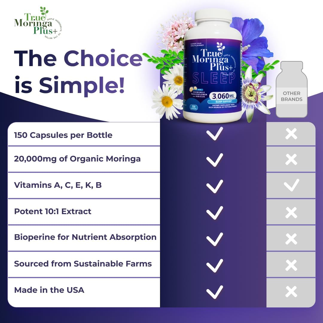 organic-moringa-sleep-support-supplement-with-chamomile-passion-flower-valerian-root-hibiscus---natural-aid-for-relaxation---150-capsules-20000mg-4