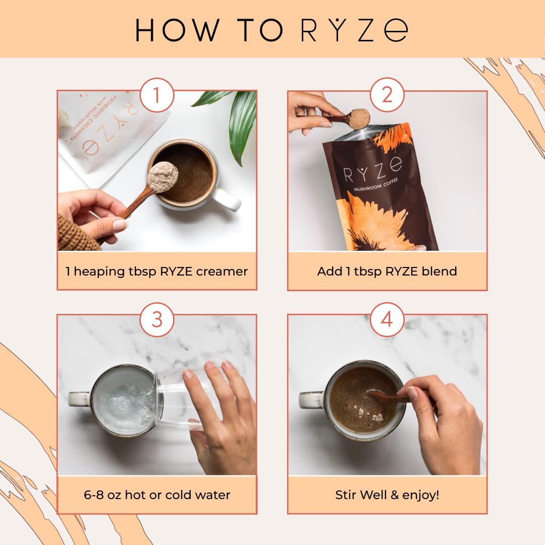 ryze-superfood-creamer-with-mushrooms-and-probiotics---6-adaptogenic-mushroom-blend-for-energy-focus-digestion-and-immunity---gluten-free-keto-friendly---cordyceps-lions-mane-turkey-tail---30-servings-6