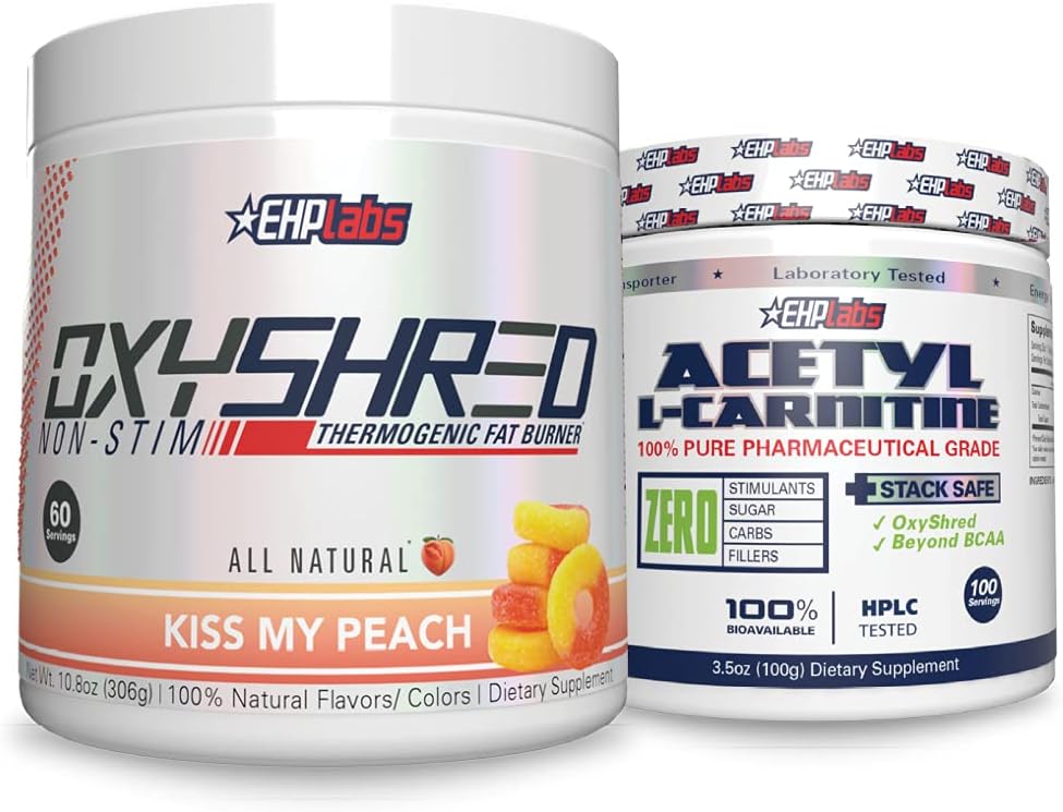ehp-labs-non-stim-acetyl-bundle---oxyshred-thermogenic-pre-workout-shredding-supplement---acetyl-l-carnitine-for-natural-energy-metabolism-brain-function-1