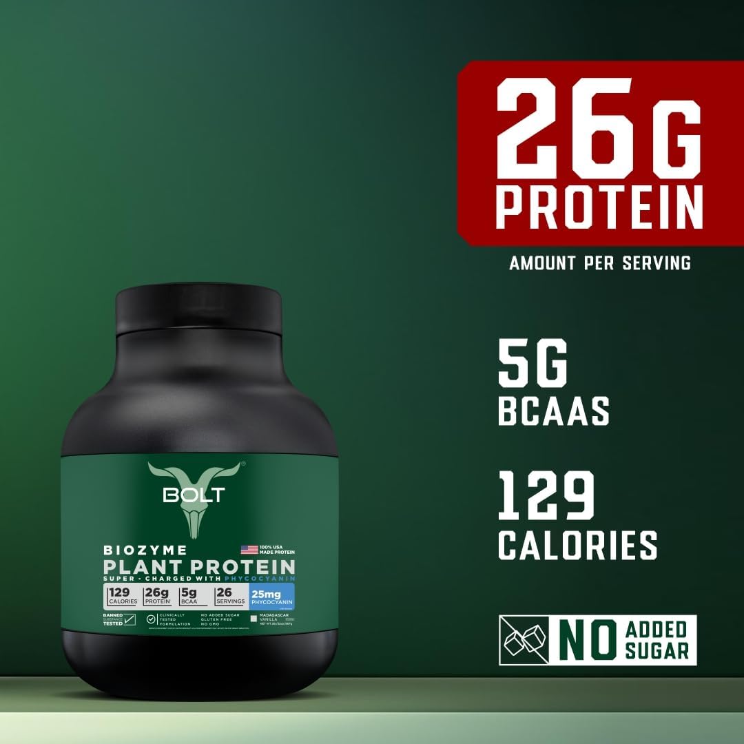 bolt-biozyme-plant-protein-with-phycocyanin-ayurvedic-herbs-vegan-protein-powder-for-muscle-support-recovery-complete-amino-acids-2lb32oz-madagascar-vanilla-flavor-2