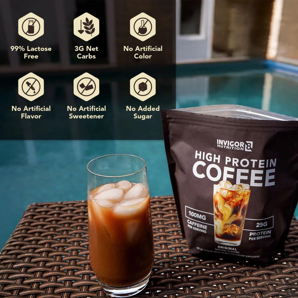 invigor8-high-protein-colombian-coffee-powder---25g-whey-isolate-100mg-green-tea-caffeine-sugar-free-keto-gluten-free-lactose-free---hot-or-iced---15-servings---original-flavor-4