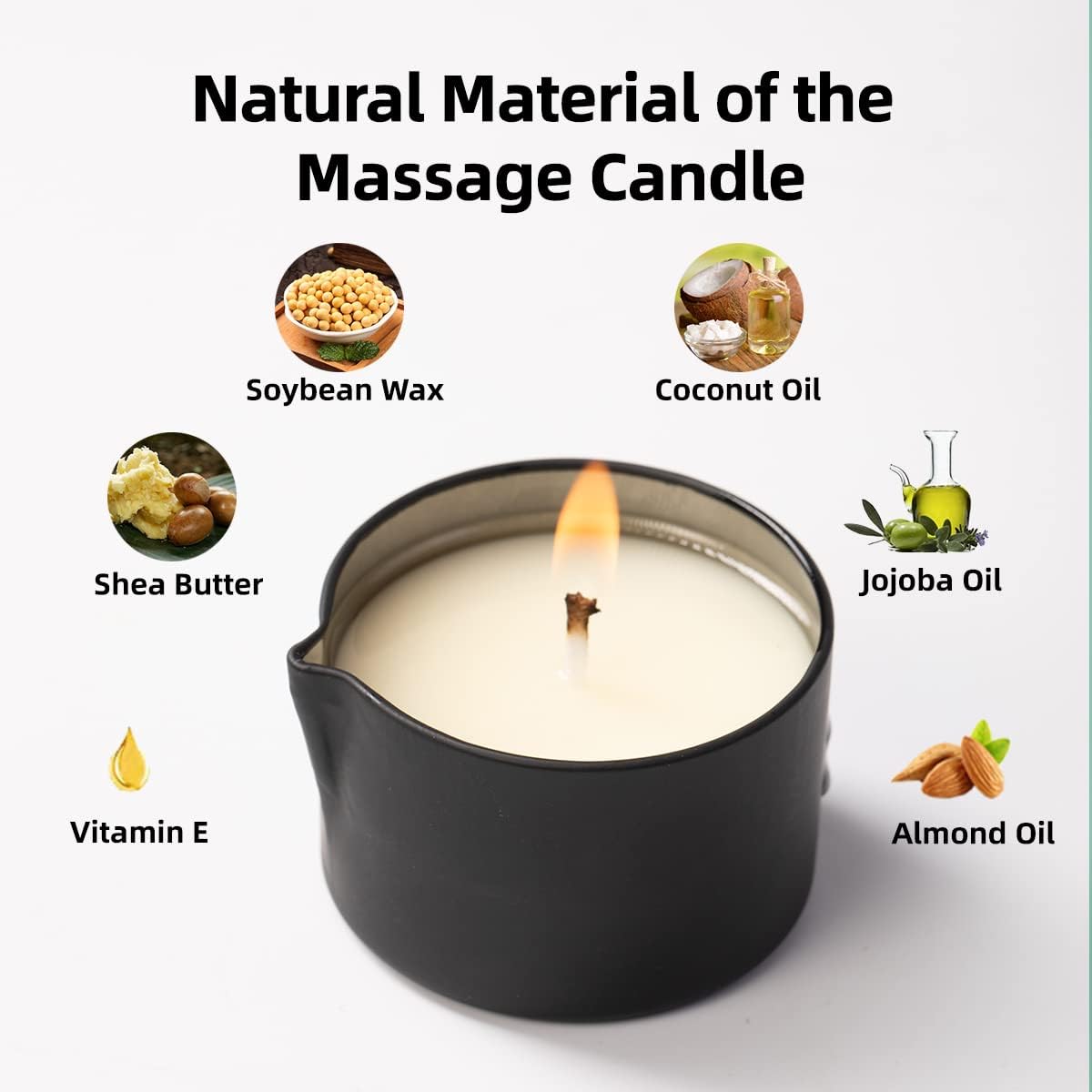 Luxurious Soybean Wax Candle with Caramel Whisky Scent for Stress Relief and Skin Moisturizing - Perfect for Romantic SPA at Home - 2.35 OZ - Espot.com.au