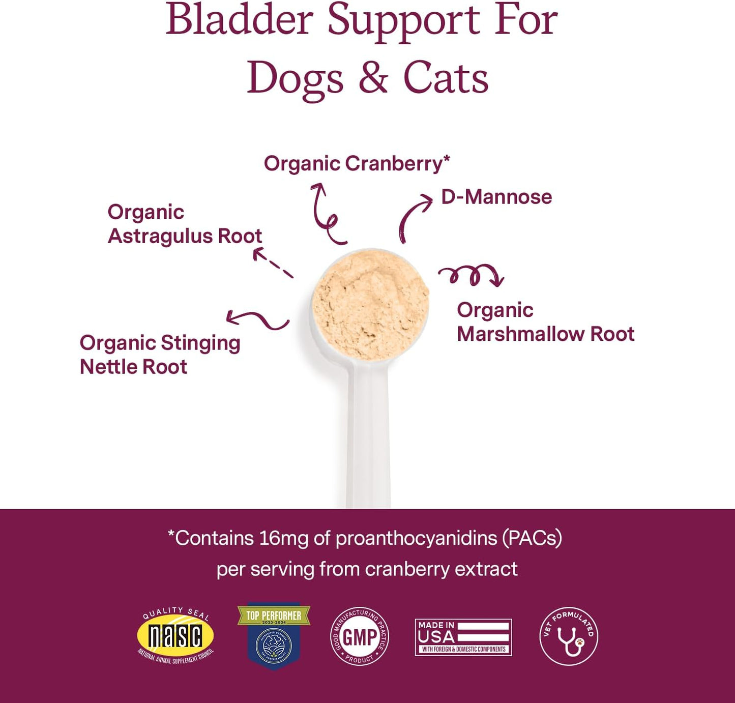fera-pet-organics-bladder-cranberry-supplement-for-dogs-cats---vet-formulated-for-kidney-urinary-health---with-d-mannose-cranberry-and-stinging-nettle---60-scoops-3