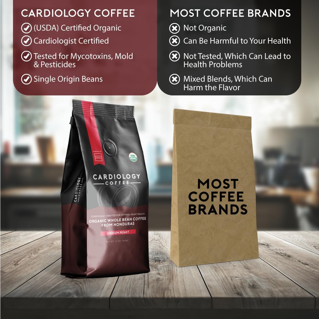 organic-medium-roast-cardiology-coffee---heart-healthy-whole-bean-coffee-from-honduras---usda-certified---non-gmo---12oz-4