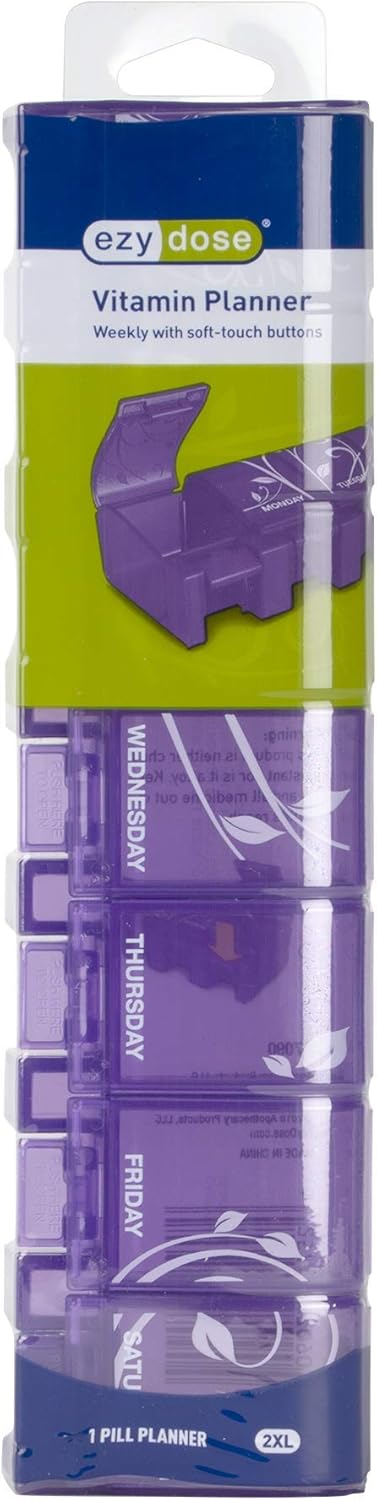 ezy-dose-soft-touch-weekly-pill-case---xl-compartments-easy-to-use-medicine-organizer-with-labeled-lids-bpa-free---color-varies-2