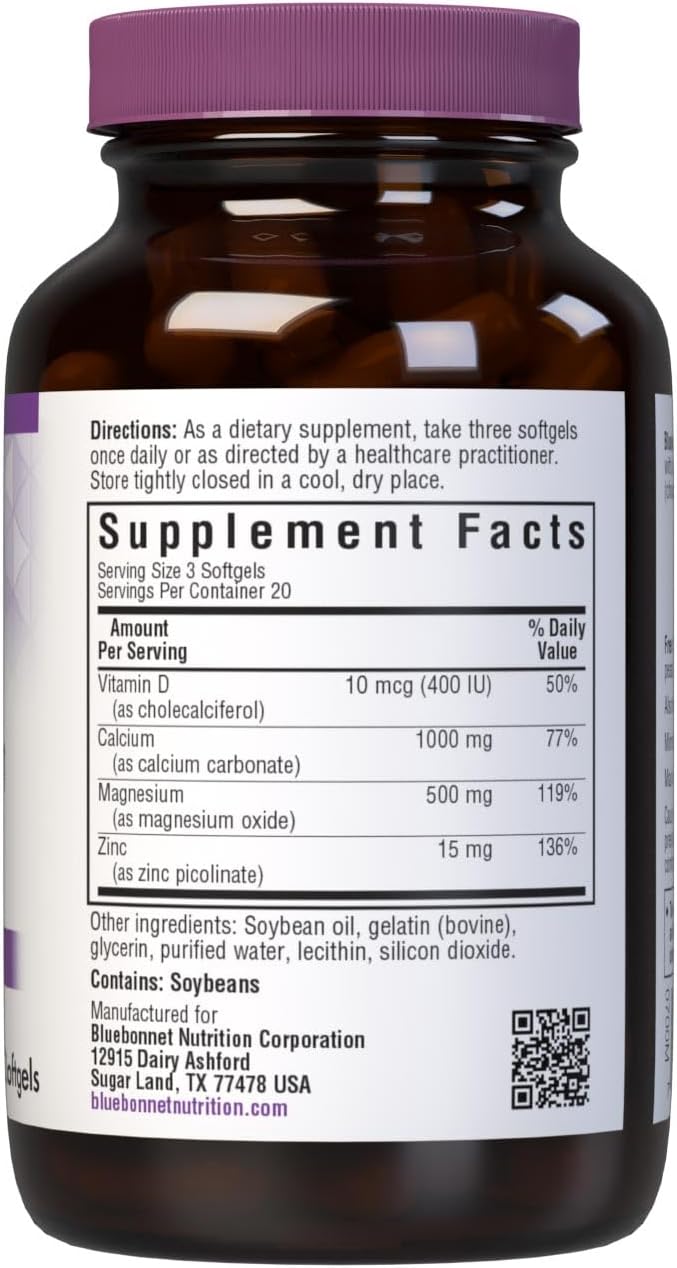 bluebonnet-nutrition-calcium-magnesium-zinc-vitamin-d3-softgels---1000mg-calcium-500mg-magnesium-15mg-zinc-400-iu-d3---bone-health-support---gluten-free-dairy-free---60-count-2