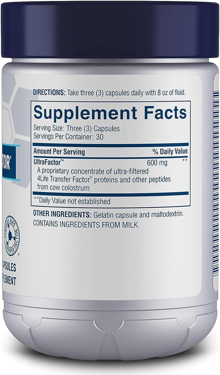 4Life Transfer Factor Classic with Cow Colostrum - Immune System Support for All Ages - 90 Veggie Capsules - Espot.com.au