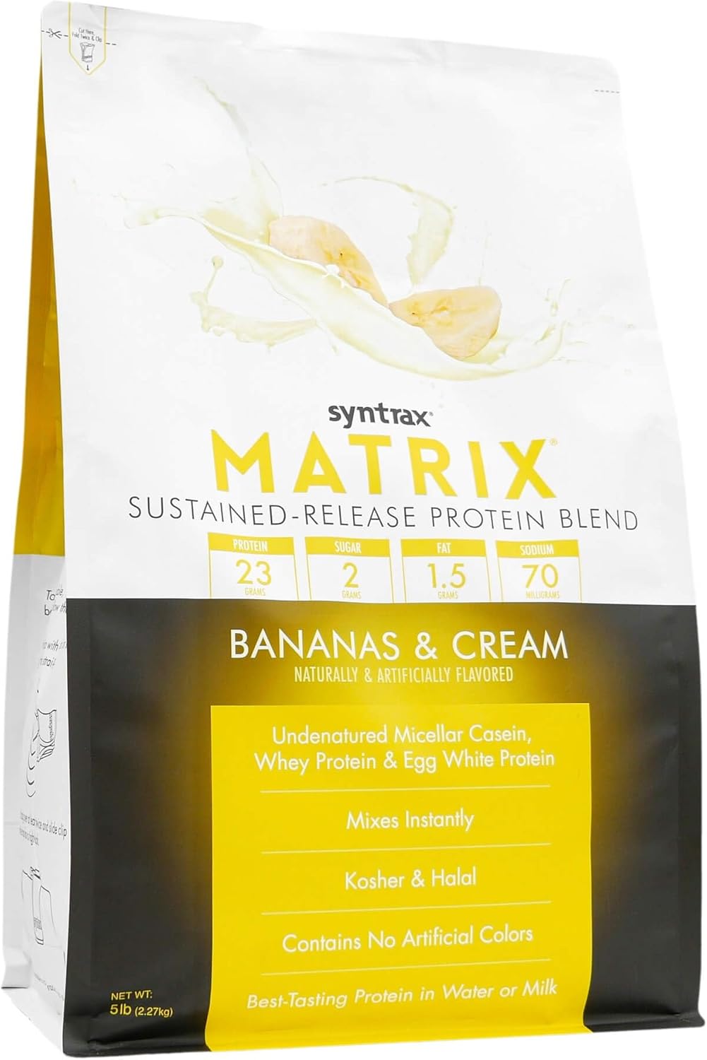 syntrax-nutrition-matrix-sustained-release-protein-blend-bananas-and-cream-5-lb---high-quality-protein-supplement-for-muscle-recovery-and-growth-2
