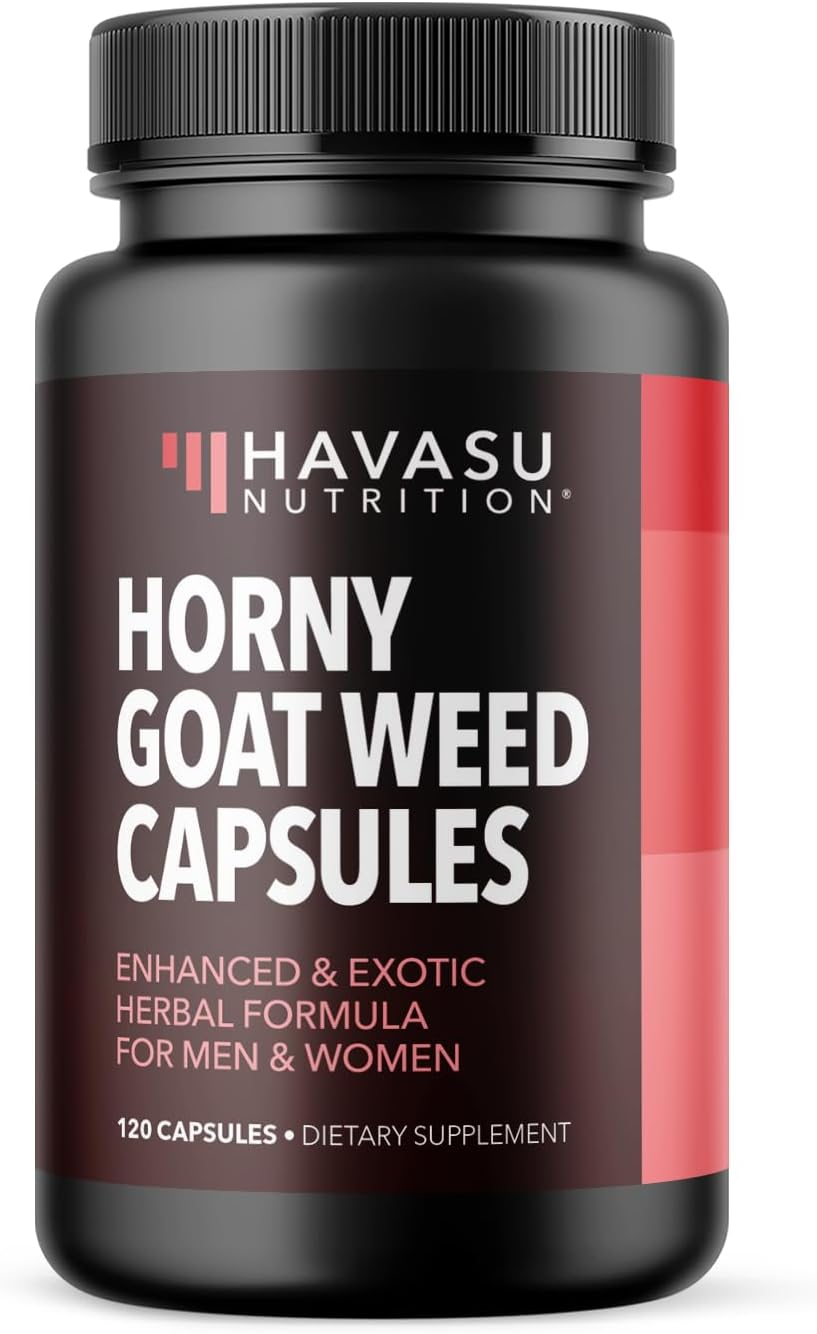Extra Strength Horny Goat Weed Capsules for Men & Women - Boost Performance & Energy with Tongkat Ali, Muira Puama, Saw Palmetto - 2 Month Supply - Espot.com.au