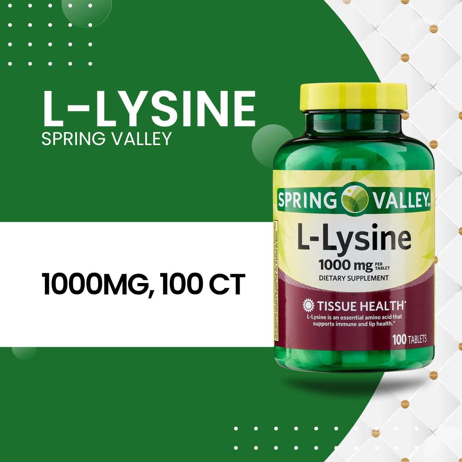 spring-valley-l-lysine-1000mg-tablets-for-immune-support---amino-acid-supplement-with-llysine-for-overall-wellness---100-count-2