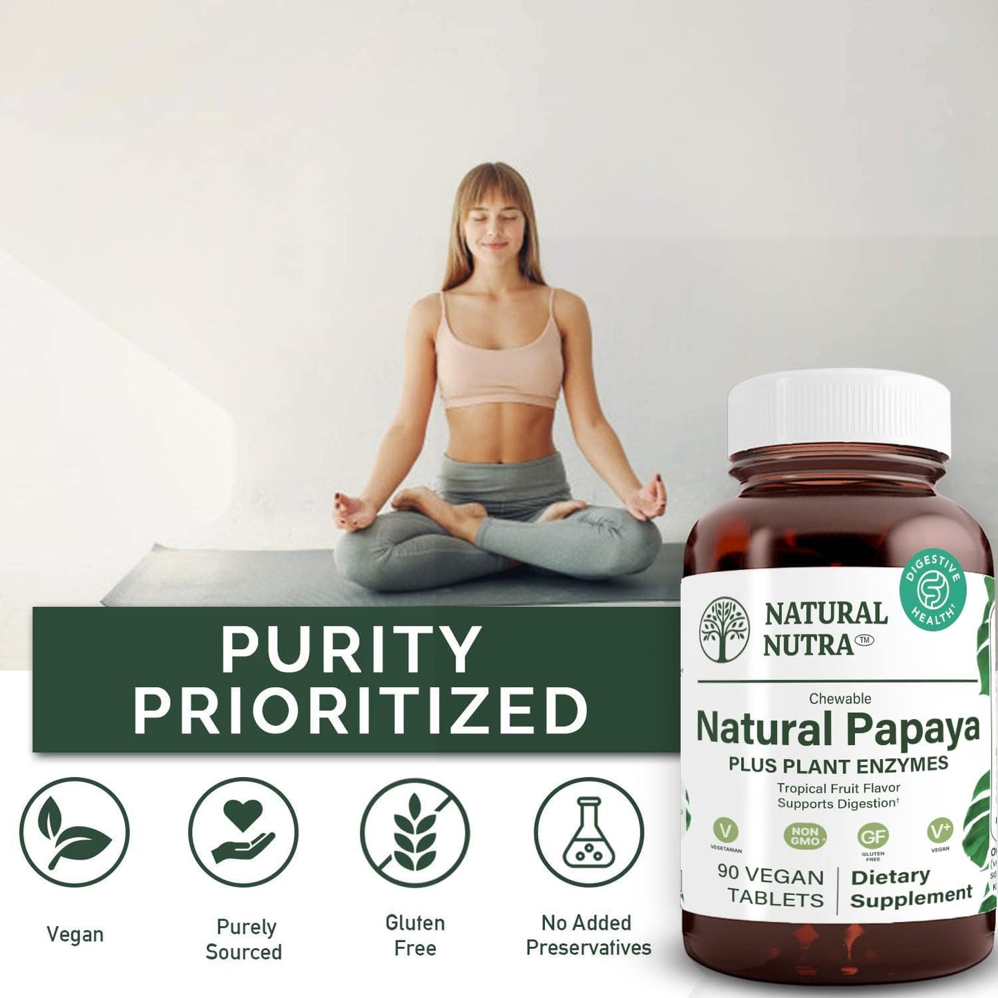 digestive-health-support-natural-papaya-chewable-enzymes-for-body-cleanse---reduces-bloating-eases-discomfort---90-vegan-tablets-4