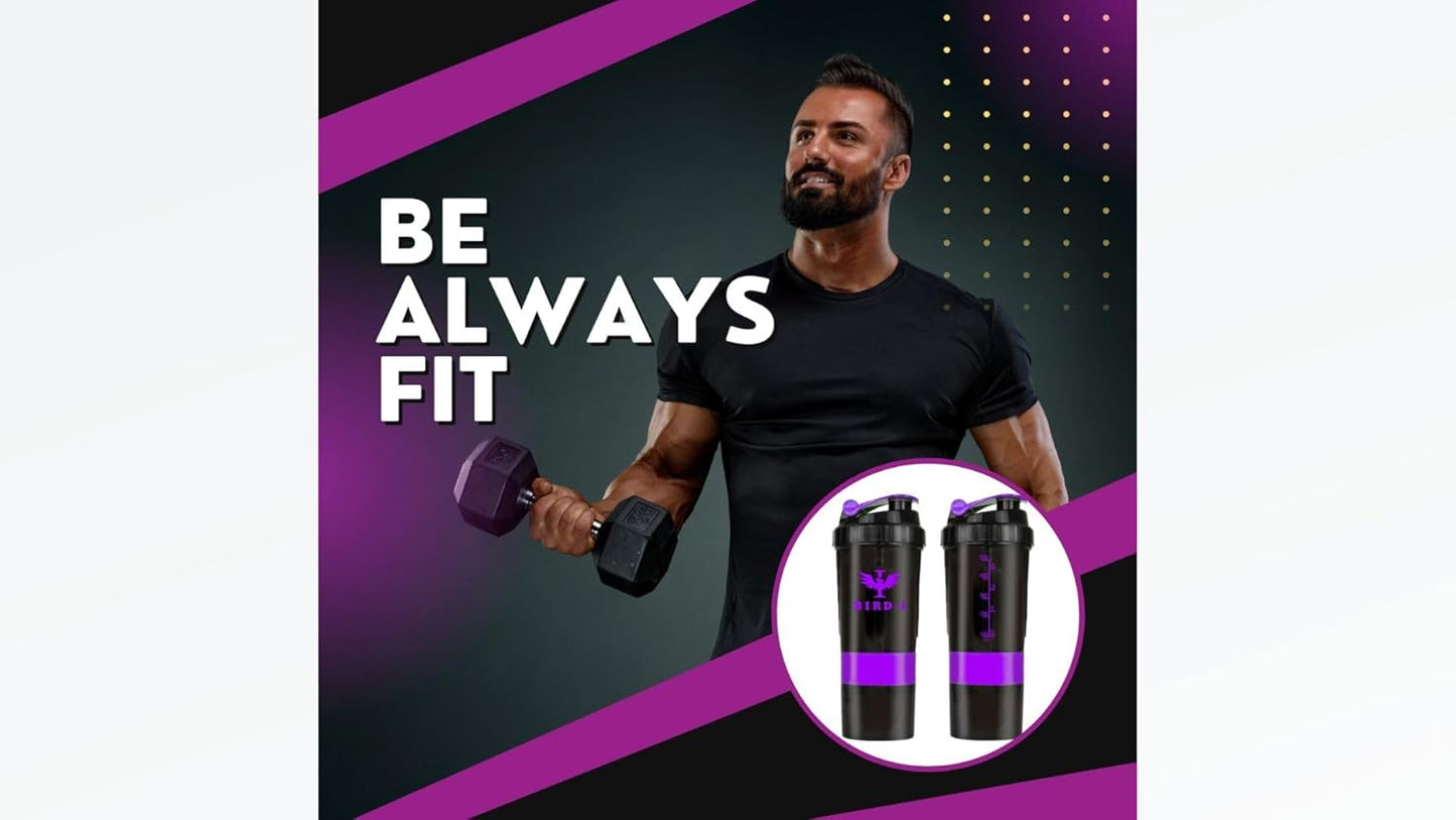 bird-i-3-in-1-gym-protein-shaker-500ml-metal-mixer-bottle-bpa-free-purple-3