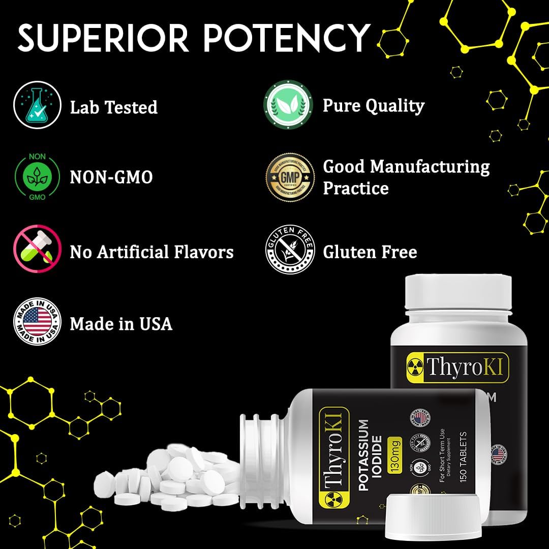 thyroki-potassium-iodide-tablets-130-mg---150-tablets-for-thyroid-support---fast-dissolving-ki-pills-for-emergency-survival---non-gmo-dietary-supplement-3