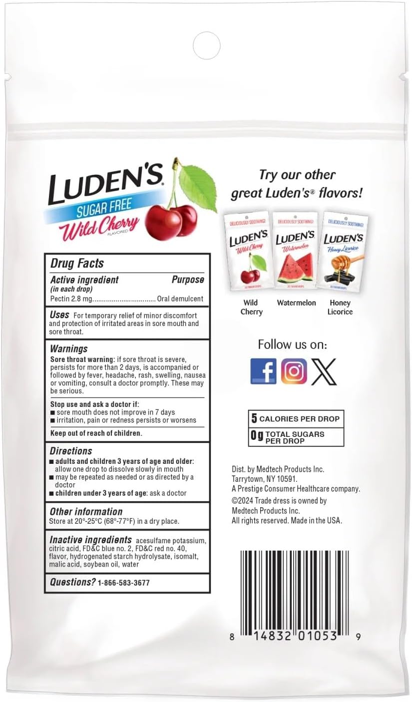 6-packs-ludens-sugar-free-wild-cherry-throat-drops---25ct-pectin-lozenges-for-sore-throat-relief---oral-demulcent-supplement-4