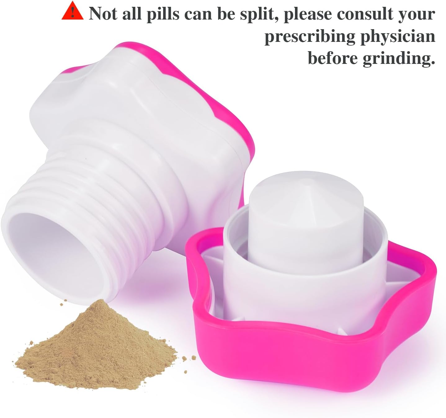 purple-pill-crusher-and-grinder-with-storage-compartment---crush-pills-to-a-fine-powder-with-silicone-edges---ideal-for-elderly-family-and-pets---includes-cleaning-brush---grind-multiple-pills-at-once-5