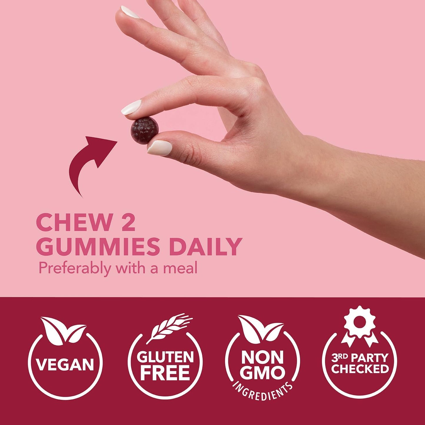 Women's Probiotic Cranberry Gummies - Supports Urinary Tract Health & pH Balance - 1 Billion CFU of Lactobacillus - Bladder & Vaginal Wellness - Cran-Raspberry Flavor - 60 Count - Espot.com.au