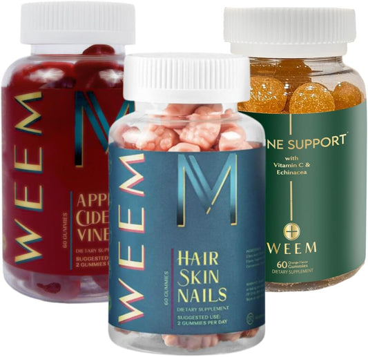 3-pack-weem-gummies-bundle-apple-cider-vinegar-hair-skin-nails-immune-support---vegan-gluten-free-natural-1