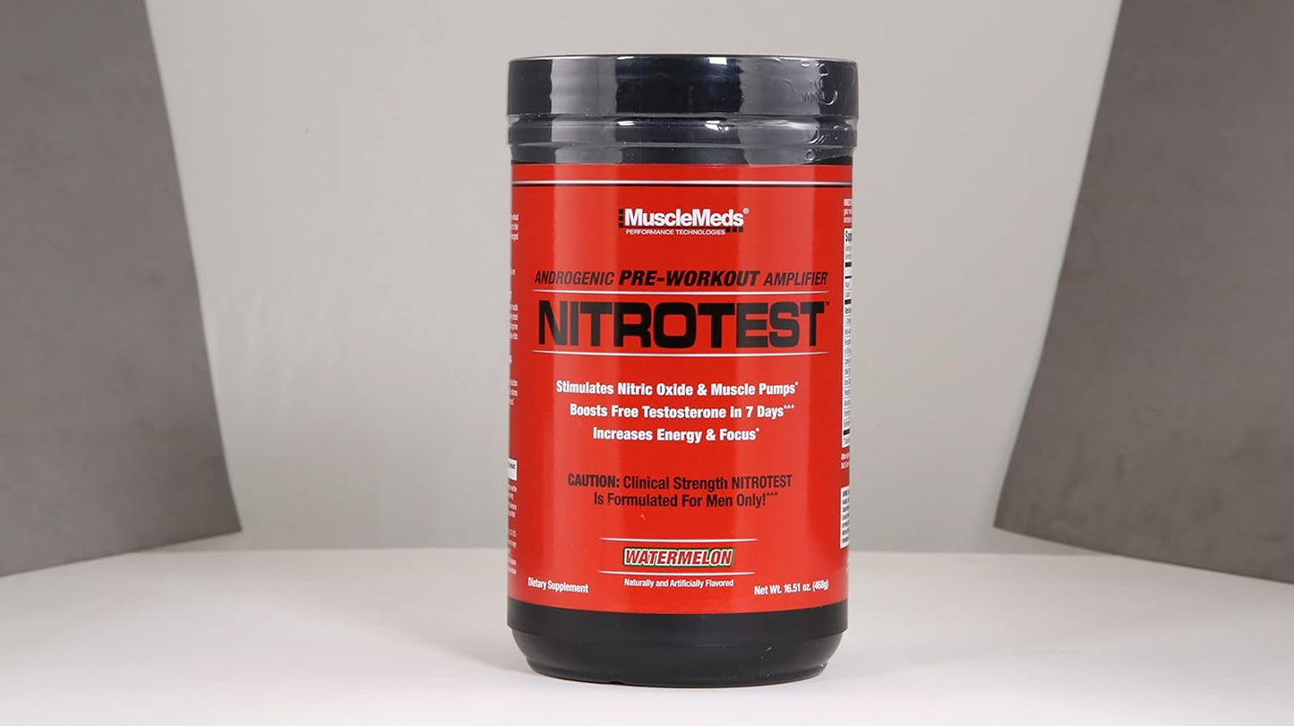 musclemeds-nitrotest-watermelon-pre-workout-drink---enhance-nitric-oxide-testosterone-levels---30-servings-103lb-7