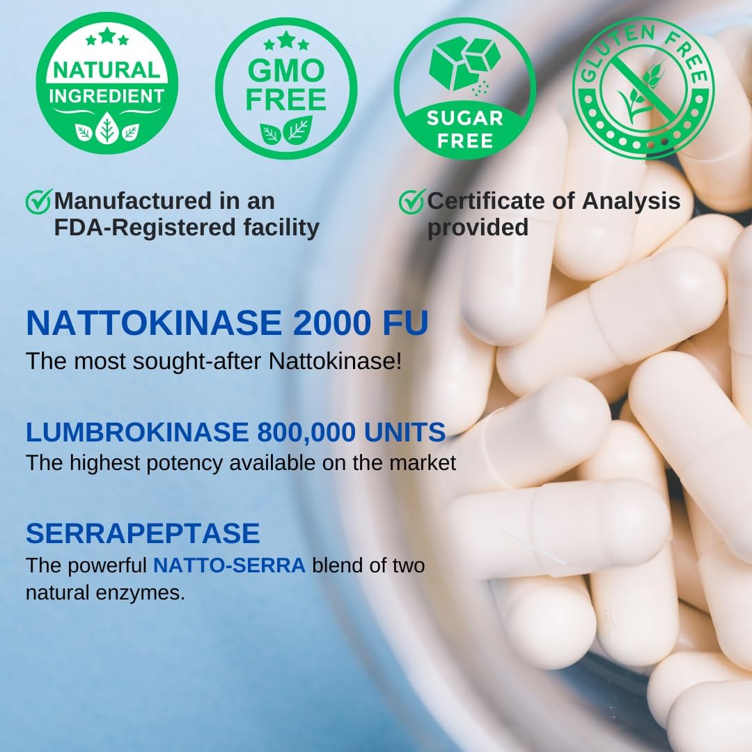 usa-made-circulation-supplements-with-lumbrokinase-nattokinase-serrapeptase-rutin-beetroot---natto-serra-formula-2000fu-4