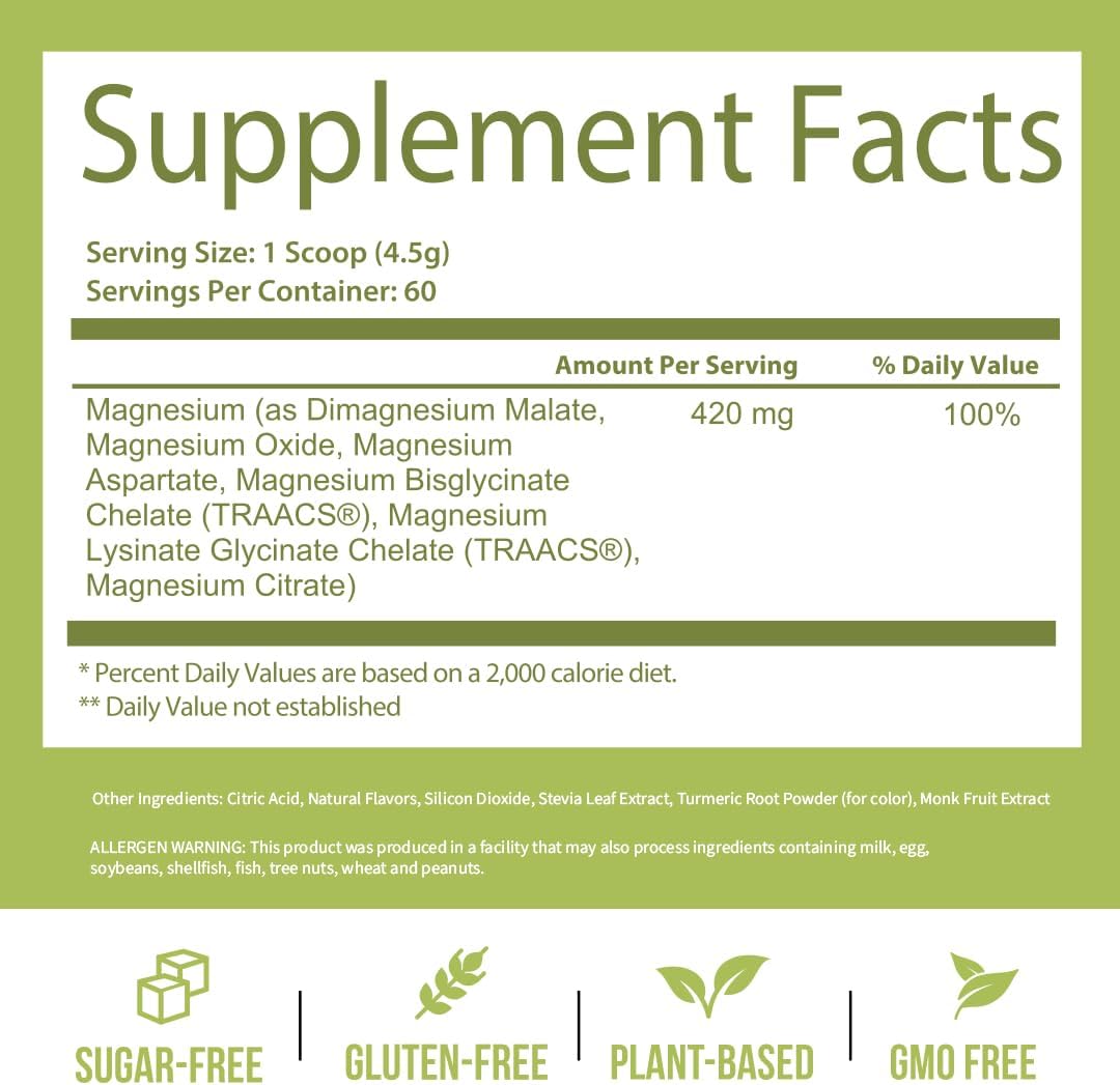 magnesium-complex-powder-supplement-with-citrate-malate-and-glutamine-chelate---sugar-free-non-gmo---420-mg-per-serving---60-servings---lemon-lime-flavor-7