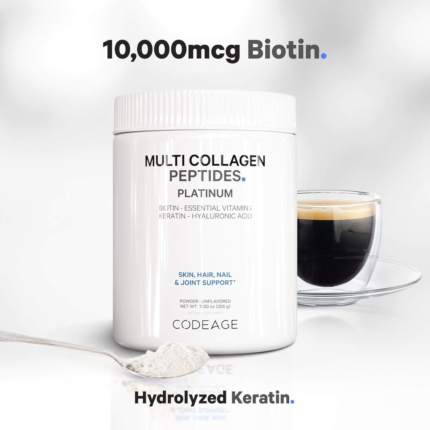 codeage-multi-collagen-protein-powder-with-biotin-keratin-vitamin-c-hyaluronic-acid-niacin---hydrolyzed-collagen-coffee-creamer---5-types---unflavored---non-gmo---115oz-4