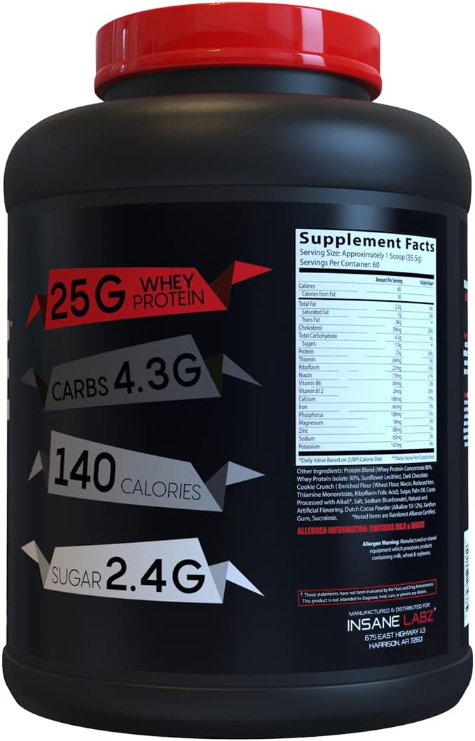 insane-labz-insane-whey-cookies-cream-5lbs---muscle-building-protein-post-workout-bcaa-amino-profile-mass-gainer-meal-replacement---60-servings-2