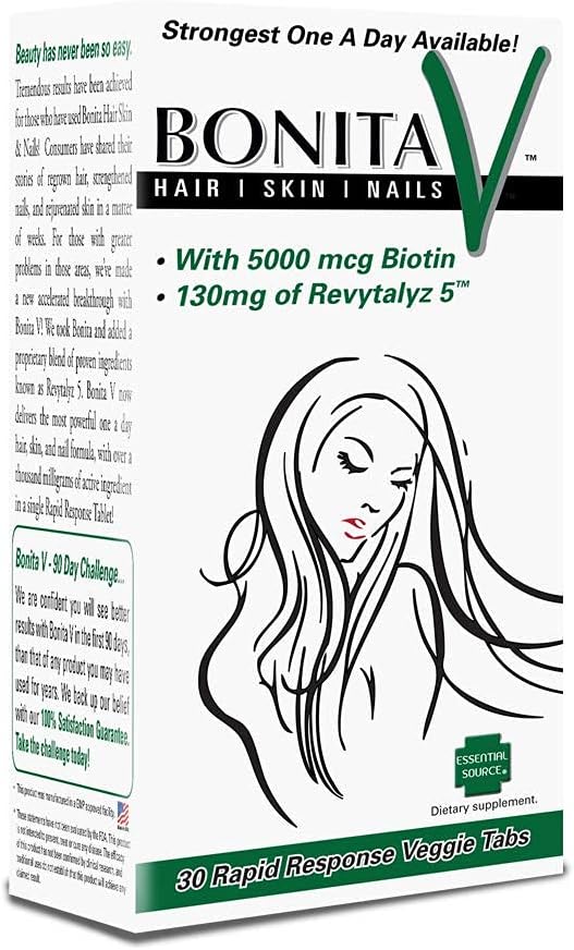 High Strength Biotin Supplement for Hair, Skin, and Nails - 30 Vegetarian Tablets - Supports Hair Growth and Health with Vitamin A, C, B12 - 5000 MCG Hair Skin and Nails Vitamins for Men and Women - Espot.com.au