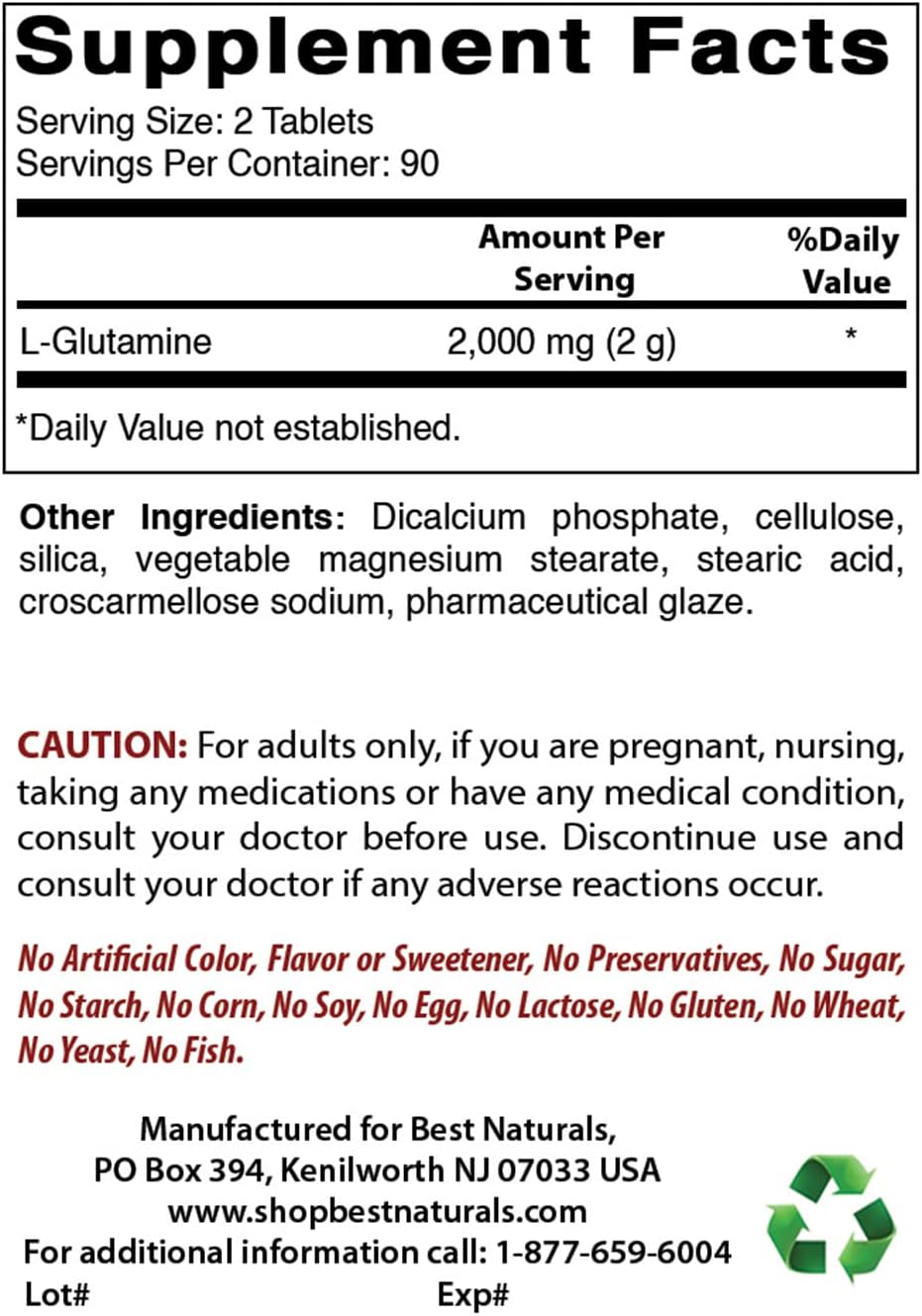 high-quality-l-glutamine-1000-mg-tablets---360-count---pack-of-2---natural-amino-acid-supplement-for-muscle-recovery-and-immune-support-2