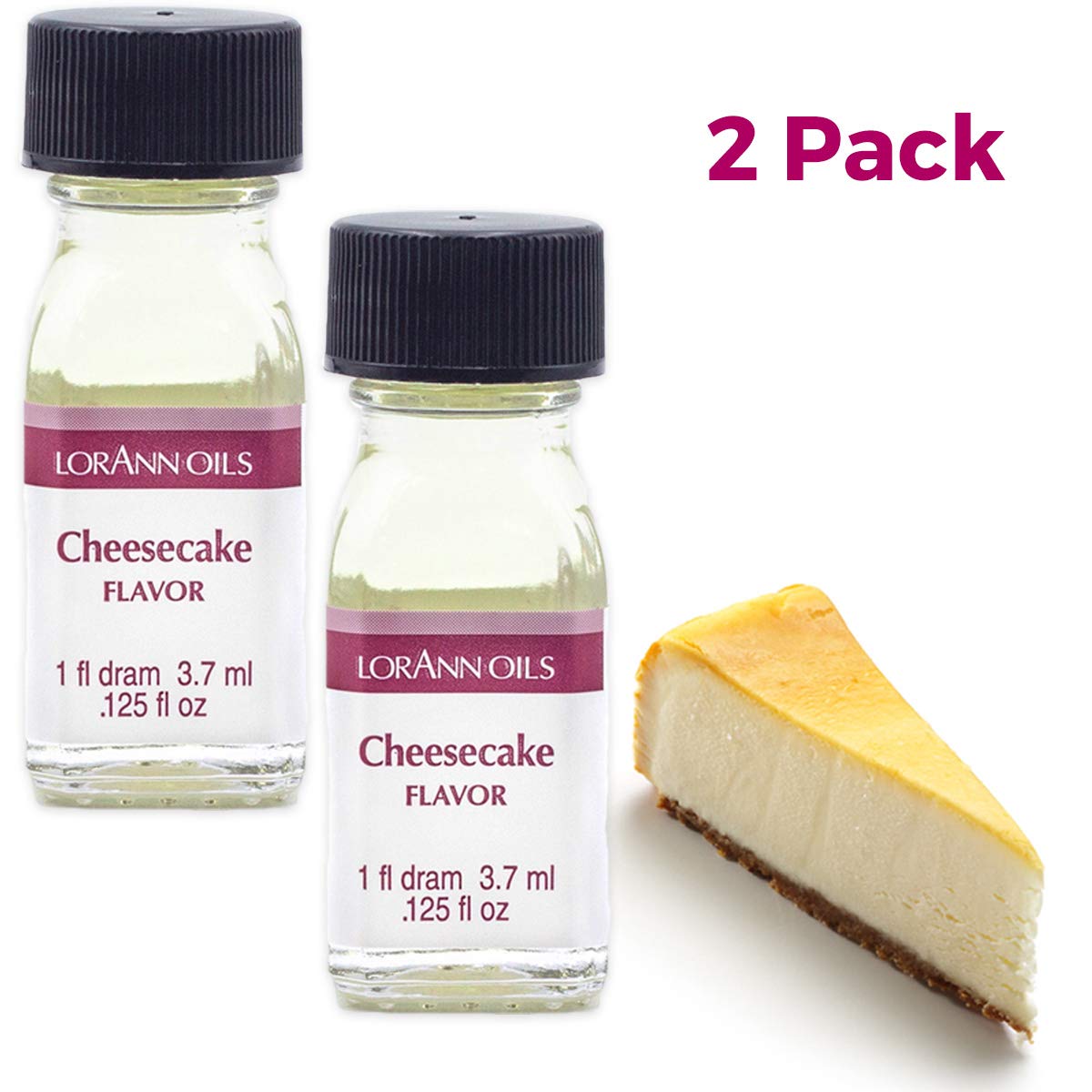 lorann-oils-super-strength-flavoring-cheesecake-pack---natural-flavor-oils-for-candy-making-baking---bold-flavors-4x-stronger-than-extracts---0125-fl-oz-pack-of-2-2