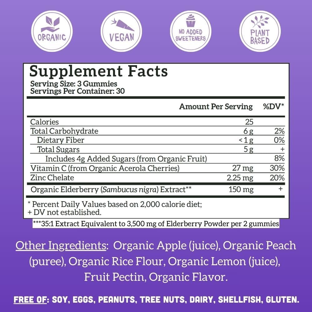vegan-elderberry-womens-multivitamin-gummies-bundle---organic-no-added-sugar---immune-support-whole-food-nutrition---30-day-supply-210-gummies-2