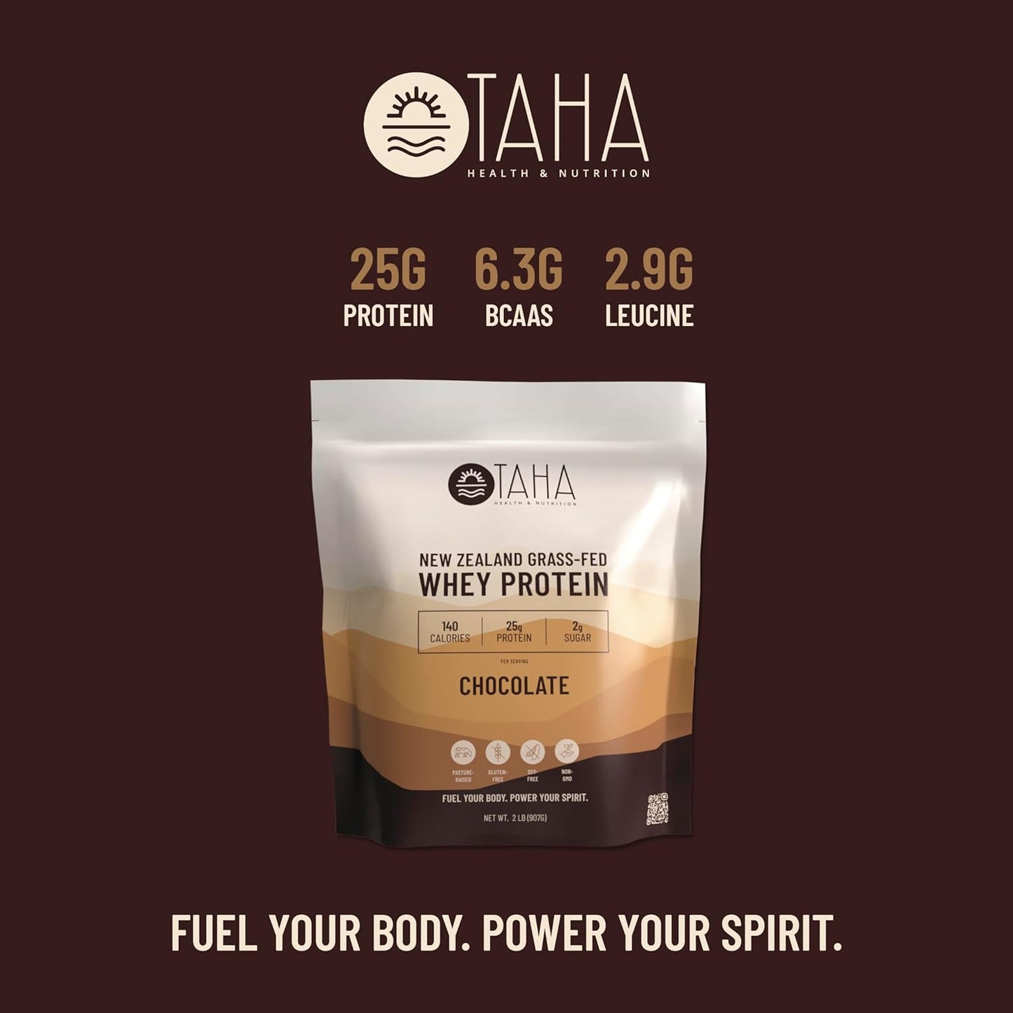 chocolate-flavored-whey-protein-powder-25g-protein-140-calories---grass-fed-free-range-dairy---gluten-soy-free---keto-kosher---2lb-6