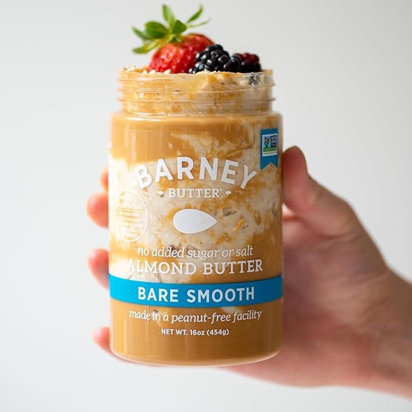 barney-butter-bare-smooth-almond-butter-16oz-jar---no-sugar-or-salt-added-skin-free-almonds-non-gmo-gluten-free-keto-paleo-vegan---no-stir-formula-6