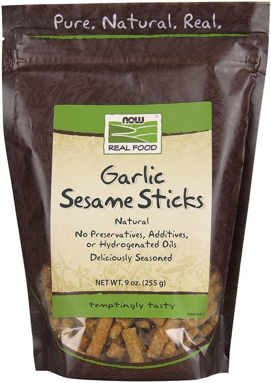 now-foods-garlic-sesame-sticks---crunchy-snack-with-garlic-flavor---9-oz-bag---healthy-and-delicious-savory-treat-1