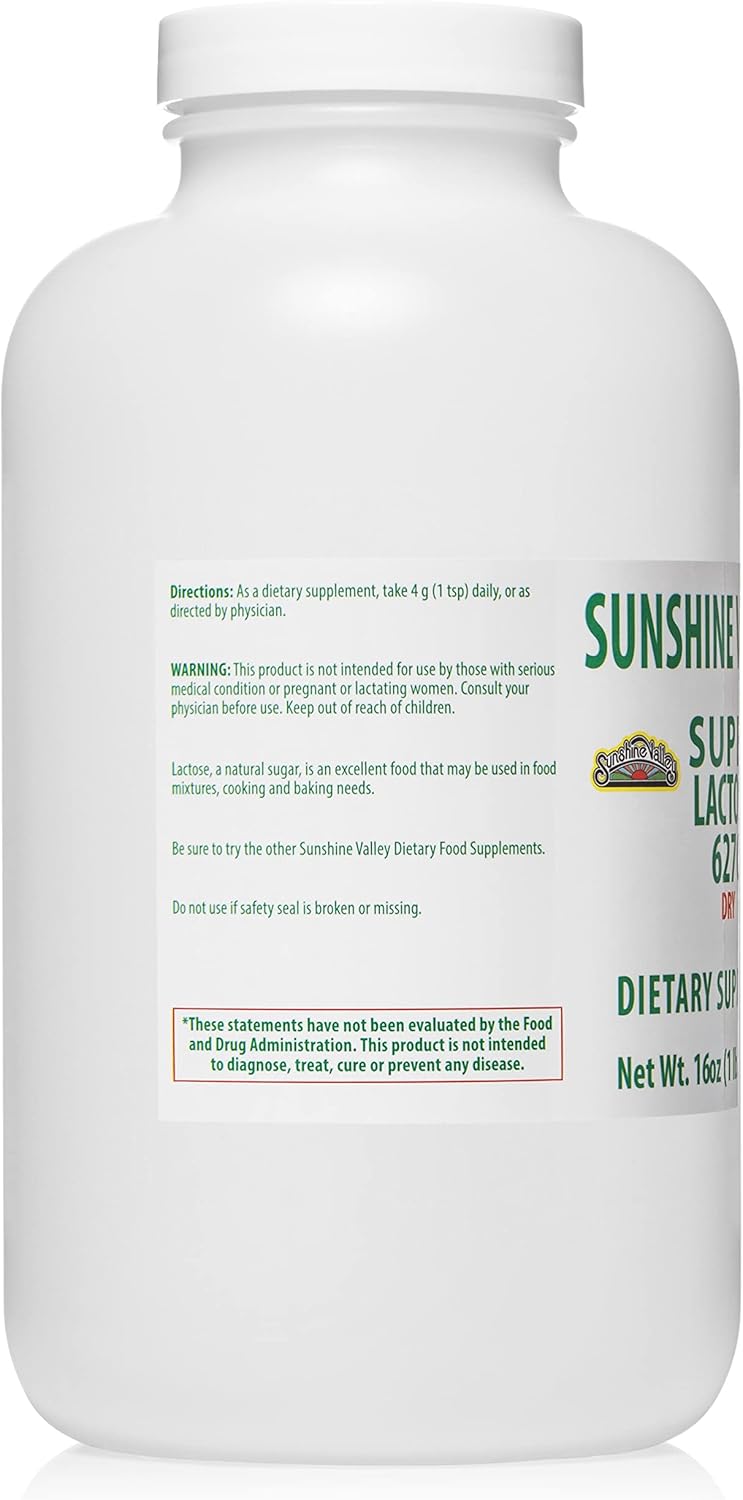 16-oz-sunshine-valley-super-lactose-dry-powder---free-flow-pour-gluten-free-sugar-baking-enhancer-for-cooking-food-mixtures-2